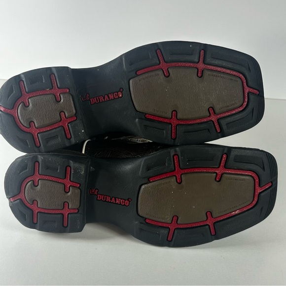 Durango Western Boots Pink Tan Square Toe Kid's Size US 2M BT287 Purple/Brown - Picture 6 of 7